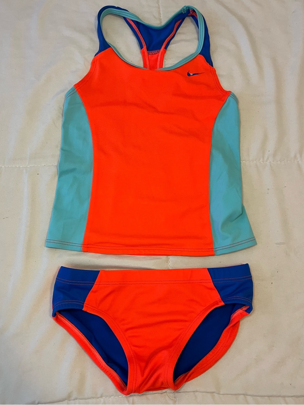 Girl’s Nike Color Fuse Tankini Set - Size 7